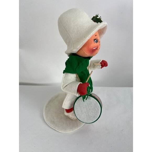 Vintage 1994 Annalee Drummer Boy Doll With Felt Hat & Drum Holiday Decoration - Picture 3 of 7